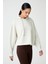 Taş Kapüşonlu Yumuşak Dokulu Crop Sweatshirt Cropped Sweat 5