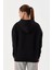 Kadın Sweatshirt Oversize Kapüşonlu Siyah 72476 4