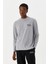 Erkek T-Shirt Uzun Kollu Gri M500226 1