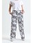 Unisex Beyaz Hello Kitty Cat Bol Paça Eşofman Altı 2