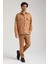 Süet Üst Bej Slim Fit Takım 23Fwm64027 3