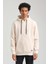 Kapüşonlu Ekru Slim Fit Hoodie 23FWM64041 1