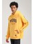 Kapüşonlu Hardal Slim Fit Hoodie 23FWM64060 3