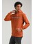 Kapüşonlu Kiremit Slim Fit Hoodie 23FWM64062 4