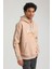 Kapüşonlu Bej Slim Fit Hoodie 23FWM64060 5