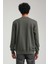 Bisiklet Yaka Haki Slim Fit Sweatshirt 23FWM60161 4