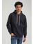 Kapüşonlu Lacivert Slim Fit Hoodie 23FWM64041 3