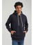 Kapüşonlu Lacivert Slim Fit Hoodie 23FWM64041 4