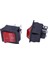 5 x Kırmızı Işıklı Işık Açma/kapama Dpst Tekne Rocker Anahtarı 16A/250V 20A/125V Ac (Yurt Dışından) 3