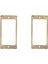 2 Adet Humbucker Pikap Çerçevesi, Elektro Gitar Için Montaj Halkası Kapak Çerçevesi, Pirinç Metal (Yurt Dışından) 2