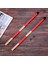 Çift 40CM Bambu Çubuk Davul Fırçaları Caz Halk Müziği Için Çubuklar (Kırmızı) (Yurt Dışından) 4