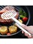 Paslanmaz Çelik Döner Maşa Mutfak Çift Spatula Ekmek ve Burger Maşası Yemek Pişirmek Için-Barbekü Kelepçesi Büfe Pensesi (Yurt Dışından) 2