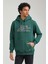 Kapüşonlu Yeşil Slim Fit Hoodie 23FWM64051 3