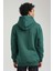 Kapüşonlu Yeşil Slim Fit Hoodie 23FWM64051 4