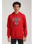 Kapüşonlu Kırmızı Slim Fit Hoodie 23FWM64052 1