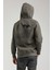 Kapüşonlu Haki Slim Fit Hoodie 23FWM64042 2