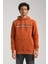 Kapüşonlu Kiremit Slim Fit Hoodie 23FWM64062 1