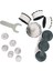 Fs-1set Lavabo Musluk Filtresi Musluk Suyu Filtresi Sıçramaya Dayanıklı, 6 Filtre Elemanı ve 6 Dişli Bağlantı Parçası (Yurt Dışından) 1