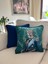 Tuğçe Demir Home Desıgn Kadife Yeşil Kaplan Desen Dekoratif Kırlent İç Dolgulu 43X43 5