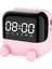 Kablosuz Fm Radyo Bluetooth Hoparlör Masaüstü Çalar Saat -Pembe (Yurt Dışından) 1