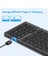 Katlanabilir Bluetooth Klavye, USB Şarj Edilebilir Kablosuz Klavye Siyah (Yurt Dışından) 2