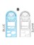 Çok Fonksiyonlu Geometrik Cetveller Springhall Açısı ve Daire Yapıcı Çizim Geometrik Çizim Şablonu Ölçme Cetveli-Beyaz (Tip B) (Yurt Dışından) 2
