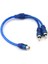 1 Rca Dişi 2 Erkek Splitter Stereo Ses Y Adaptör Kablo Tel Konnektörü (Yurt Dışından) 1