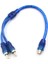 1 Rca Dişi 2 Erkek Splitter Stereo Ses Y Adaptör Kablo Tel Konnektörü (Yurt Dışından) 3