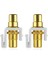 5-Pack Rca Keystone Jack Ekleme Konnektör Soketi Dişi Geçmeli Adaptör Bağlantı Noktası Duvar Plakası Için Altın Kaplama Inline Çoğaltıcı (Yurt Dışından) 5
