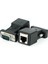 Twexqny 4 Paket VGA Genişletici Erkek RJ45 Cat5 Cat6 20 M Ağ Kablosu Adaptörü Com Bağlantı Noktası Lan Ethernet Bağlantı Noktası Dönüştürücü (Yurt Dışından) 5