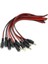 【ayak Kanepe】unnicoco 5 Çift 12V 5.5*2.1mm Erkek+Kadın Dc Güç Soketi Jak Konnektör Kablosu Fiş Tel (Yurt Dışından) 4