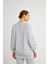 Next Yandan Yırtmaçlı Oversize Pamuklu Gri Alt Üst Takım 3