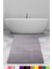 Elite Gri 100X150 cm Peluş Banyo Paspası Kaymaz Tabanlı Pufidik Banyo Halısı Büyük Ebat 2