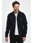 Erkek Antonio Black Slim Fit Jean Ceket 1