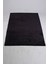 Elite Siyah 100X200 cm Köşeli Peluş Banyo Halısı Kaymaz Büyük Ebat Pofuduk Banyo Paspası 3