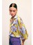 Çiçek Desenli Oversize Gömlek - Olive 3