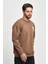 3 Iplik Şardonlu Bisiklet Yaka Sweatshirt RD24KE055457 3