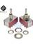 MTS-403 6mm Geçiş Anahtarı Tek Kutuplu Çift Atışlı Spdt On-On 120V 5A 1/4 Inç Montaj 13*22MM (MTS403) 3 Pozisyon 12PIN (Yurt Dışından) 2