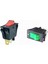 Rocker Tekne Anahtarı Spst Kırmızı Yeşil Aydınlatıcı Lamba 3 Pin 2 Pozisyon Açık/kapalı 28X13MM Snap-In Panel Montajlı 10A 250VAC/15A 125VAC (Yurt Dışından) 2