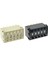Adet Ayar Çarkı Anahtarları 10X30MM 0-9 Basamaklı Ondalık Kod Veya Bcd Kodu Ikili Çıkış Itme Tekerleği Anahtarı ile Uç Plaka Siyah, Bej (Yurt Dışından) 2