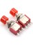 Adet Yeni 3 Pin C-No-Nc 6mm Mini Anlık Otomatik Dönüş Basmalı Düğme Anahtarı On-(On) 2A 250V AC/5A 120V Ac Geçiş Anahtarları Kırmızı (Yurt Dışından) 4