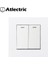 Atlectric Işık Düğmesi Anahtarı 1 2 3 4 Çete Düğmesi Duvar Anahtarı Açık/kapalı Plastik Panel Floresan Gösterge Lambası Anahtarı (Yurt Dışından) 4