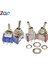 5 Adet MTS-102 Geçiş Anahtarı 3pin 2 Pozisyon Mandallama Spdt MTS102 On-On 120VAC 6A 5A 2A 250VAC 1/4 Inç Montaj 13*8/13*7mm (Yurt Dışından) 3