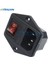 Ac 250V 10A Siyah Kırmızı 3-Pin Terminal Güç Soketi Anahtarı, Sigorta Tutuculu (Yurt Dışından) 4