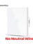 Smatrul - Duvar Aydınlatma Anahtarı - Nötr Hat Gerektirmez - 1/2/3 Gang - Standart Sensör Açık Kapalı - 110V-240V (Yurt Dışından) 1