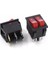 Kcd6 25X31MM Kırmızı Işıklı Büyük Rocker Anahtarları Iki Yönlü Anahtar 6 Pin 2 Pozisyon 15A 250V 20A 125VAC On-Off (Yurt Dışından) 2