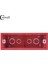 Coswall Montaj Kutusu Dahili Kaset 186MM*67.5MM*50MM 197MM*72MM Standart Anahtar ve Priz Için Kırmızı Renk (Yurt Dışından) 1