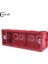 Coswall Montaj Kutusu Dahili Kaset 186MM*67.5MM*50MM 197MM*72MM Standart Anahtar ve Priz Için Kırmızı Renk (Yurt Dışından) 3