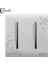 Coswall Moda Duvar Açma/kapama Anahtarı 2 Gang 1 Yollu Beyaz Kısa Sanat Örgü Işık Anahtarı Ac 110 ~ 250 V (Yurt Dışından) 2