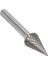 Tungsten Karbür Çapak Sivri Koni Şekli Çift Kesim Döner Çapak Dosyası 70X12MM 1/4 Inç Şaft Çapı ile (Yurt Dışından) 2